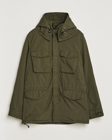 Herr | Aspesi | Aspesi | Garment Dyed Field Jacket Dark Military