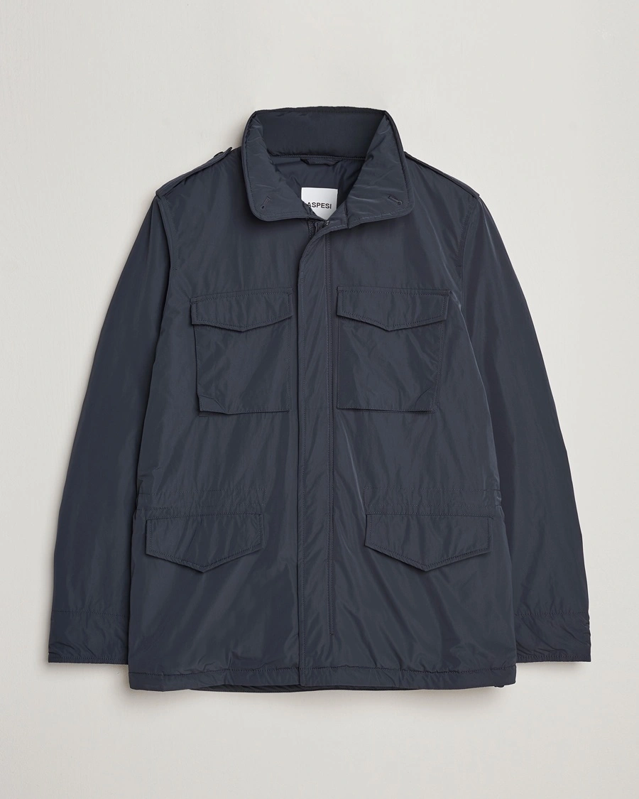 Aspesi Minifield Nylon Field Jacket Navy – Blå