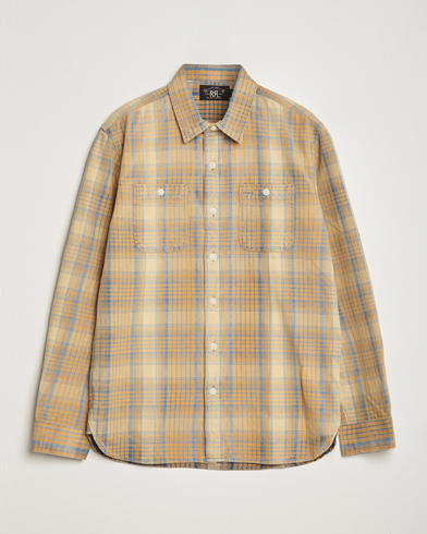 Herr | RRL | RRL | Farrell Double Pocket Shirt Yellow Multi