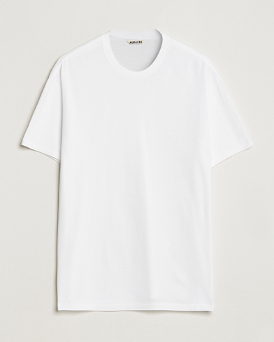 Herr | Luxury Brands | Auralee | Seamless Crewneck T-Shirt White