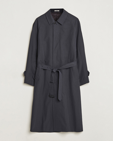 Herr | Japanese Department | Auralee | Finx Gabardine Trench Coat Black