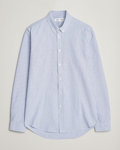 Herr | Oxfordskjortor | Samsøe & Samsøe | Liam Striped Button Down Shirt  Blue/White