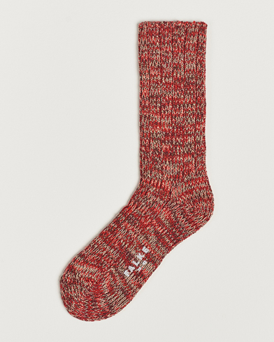 Herr |  | Falke | Brooklyn Cotton Sock Red Flesh