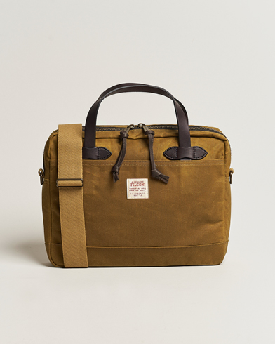 Herr | Väskor | Filson | Tin Cloth Compact Briefcase Dark Tan