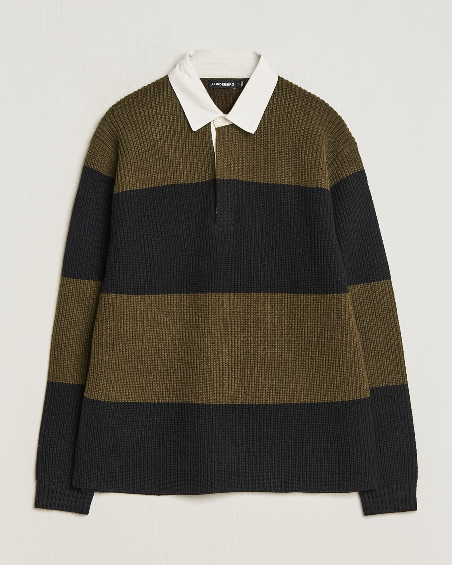Herr | J.Lindeberg | J.Lindeberg | Larkspur Knitted Rugby Black