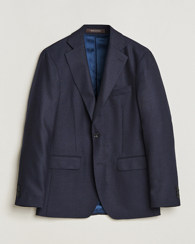 Herr | Kläder | Oscar Jacobson | Fogerty Structured Wool Blazer Navy