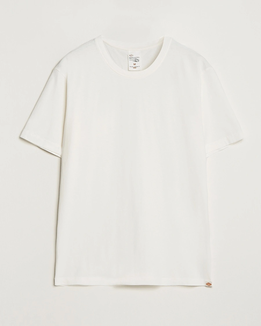 Herr | Vita t-shirts | Nudie Jeans | Uno Everyday Crew Neck T-Shirt Chalk White