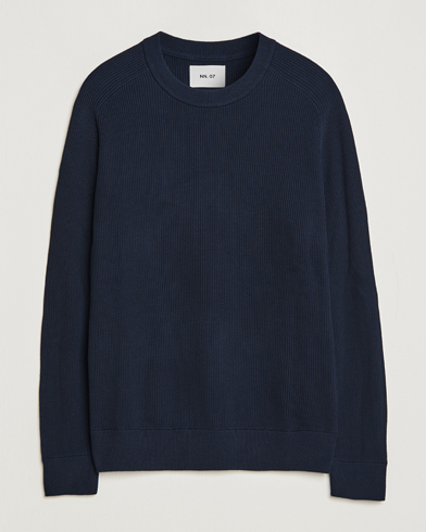 Herr |  | NN07 | Kevin Cotton Knitted Sweater Navy Blue