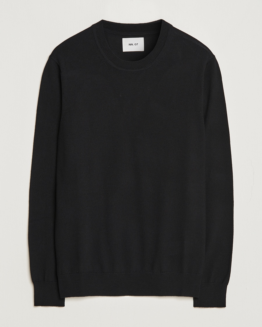 NN07 Ted Merino Crew Neck Pullover Black – Svart