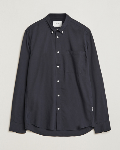 Herr | Wardrobe basics | NN07 | Arne Tencel Shirt Black