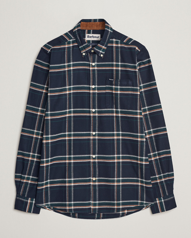 Herr | Barbour Lifestyle | Barbour Lifestyle | Ronan Flannel Check Shirt Inky Blue