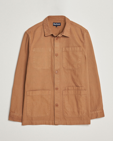 Herr | Skjortjackor | Barbour Lifestyle | Chesterwood Cotton Overshirt Sandstone