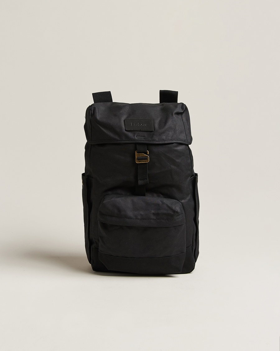 Herr | | Barbour Lifestyle | Essential Waxed Backpack Black
