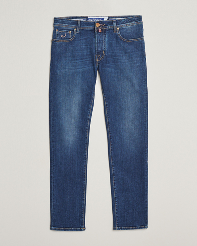 Herr | Alla produkter | Jacob Cohën | Bard Rome Slim Fit Stretch Jeans Mid Blue