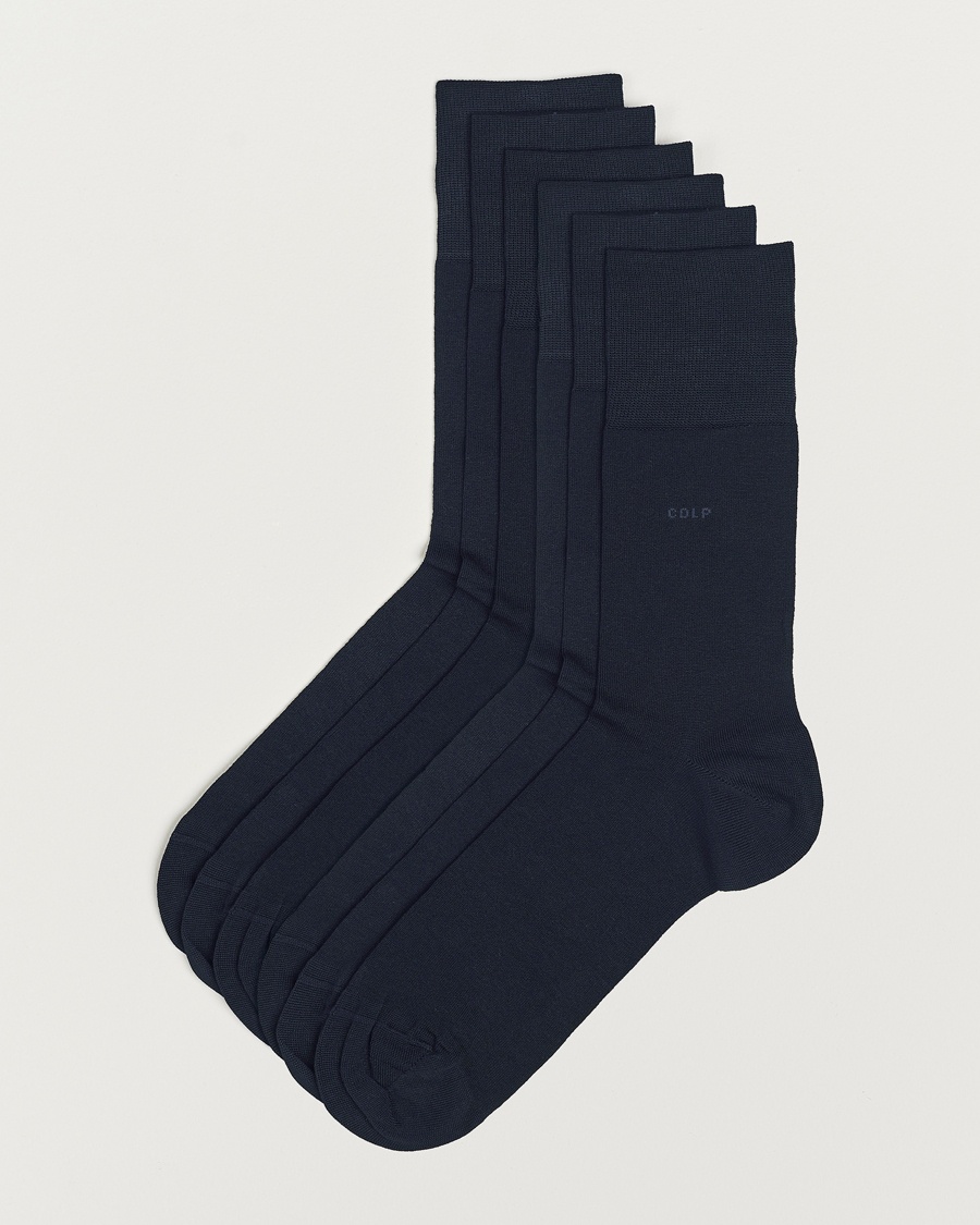 CDLP 6-Pack Cotton Socks Navy