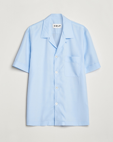 Herr | Pyjamas | CDLP | Short Sleeve Pyjama Shirt Sky Blue