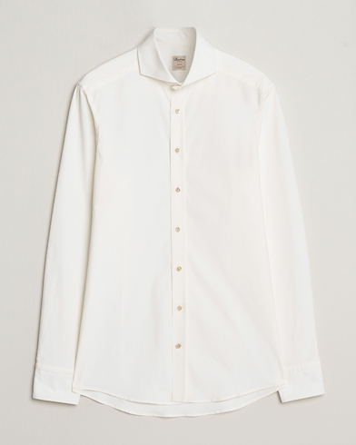 Herr | Nya produktbilder | Stenströms | Slimline Cut Away Corduroy Shirt White