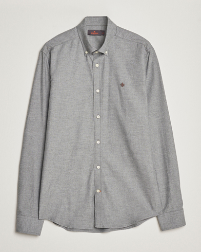 Herr | Flanellskjortor | Morris | Watts Flanell Shirt Light Grey