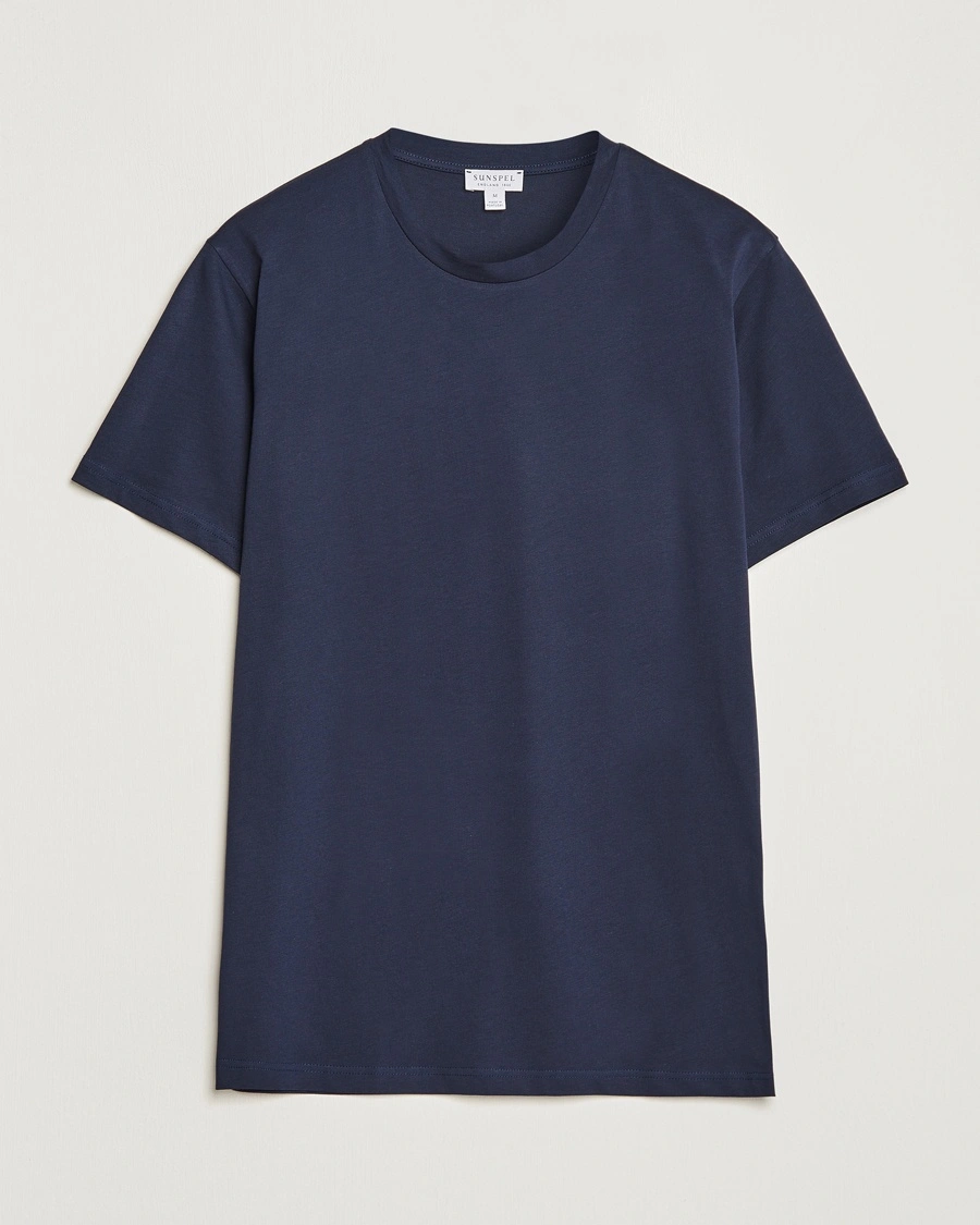 Sunspel Riviera Midweight T-Shirt Navy – Blå
