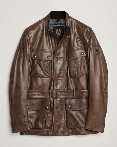Herr | Klassiska jackor | Belstaff | Trailmaster Panther Leather Jacket Antique Bronze