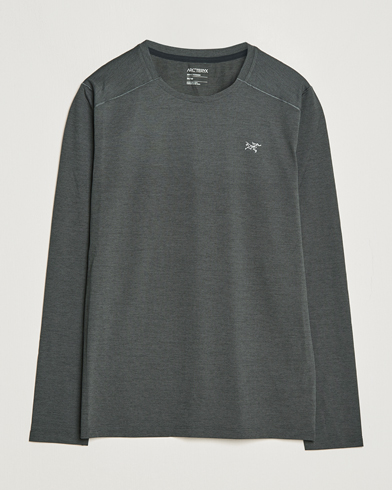 Herr | Långärmade t-shirts | Arc'teryx | Cormac Long Sleeve T-Shirt Black Heather