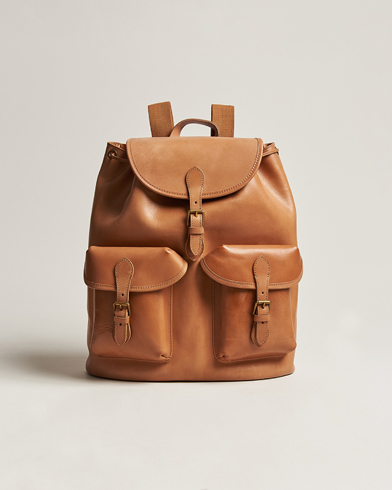 Herr | Väskor | Polo Ralph Lauren | Heritage Leather Backpack Tan