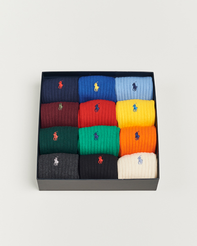 Herr | Vanliga strumpor | Polo Ralph Lauren | 12-Pack Cotton Crew Socks Multi
