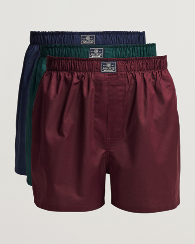 Herr | Kalsonger | Polo Ralph Lauren | 3-Pack Woven Boxer Red/Navy/Green