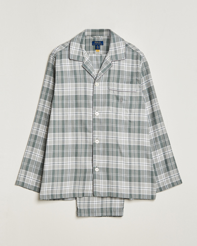Herr | Pyjamasset | Polo Ralph Lauren | Flannel Checked Pyjama Set Grey