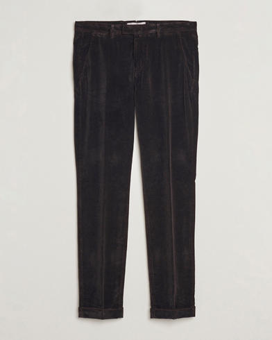 Herr | Manchesterbyxor | Briglia 1949 | Slim Fit Corduroy Trousers Dark Brown