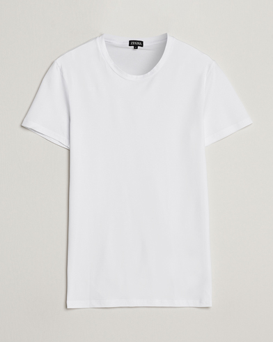 Herr | Vita t-shirts | Zegna | Stretch Cotton Round Neck T-Shirt White