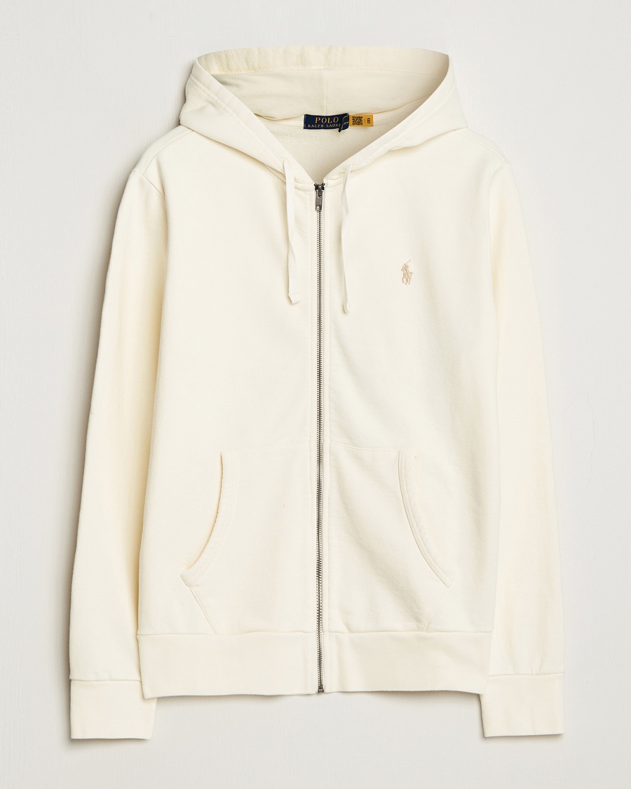 Polo Ralph Lauren Loopback Terry Full-Zip Hoodie Clubhouse Cream – Vit