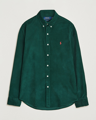 Herr | Manchesterskjortor | Polo Ralph Lauren | Slim Fit Corduroy Shirt Hunt Club Green
