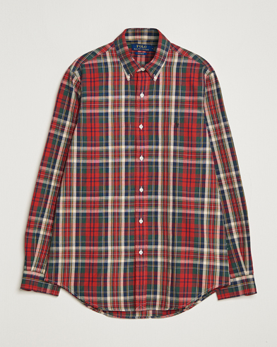 Herr |  | Polo Ralph Lauren | Custom Fit Checked Oxford Shirt Red/Green