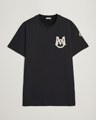 Herr | T-Shirts | Moncler | Embossed Logo T-shirt Black