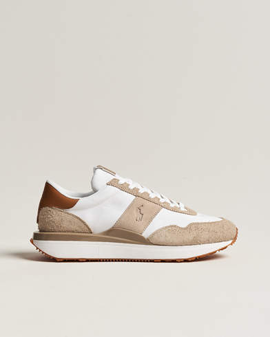 Herr | Vita sneakers | Polo Ralph Lauren | Train 89 Running Sneaker White/Brown