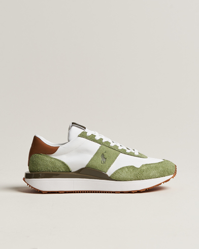 Herr | Rea skor | Polo Ralph Lauren | Train 89 Running Sneaker White/Olive