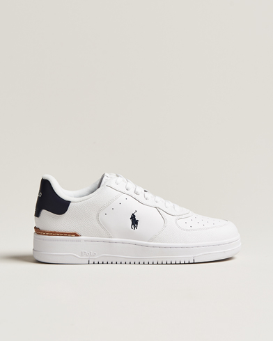 Herr | Skor | Polo Ralph Lauren | Masters Court Leather Sneaker White/Navy