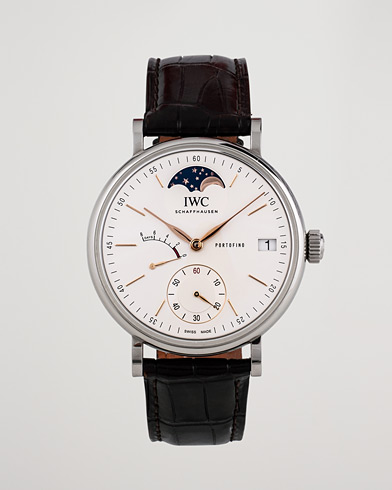 Herr | Pre-Owned & Vintage Watches | IWC Pre-Owned | Portofino Moon Phase IW516401 Steel White