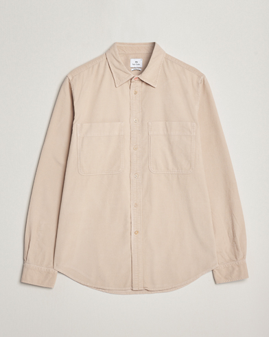 Herr | PS Paul Smith | PS Paul Smith | Cotton Pocket Casual Shirt Beige