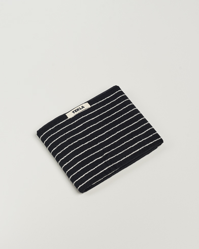 Herr | Textilier | Tekla | Organic Terry Hand Towel Black Stripe