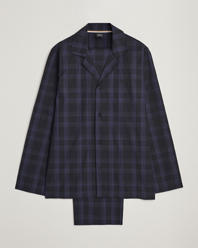 Herr | Pyjamas & Morgonrockar | BOSS BLACK | Urban Checked Pyjama Set Blue Multi