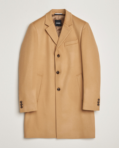 Herr | Avdelningar | BOSS BLACK | Hyde Wool/Cashmere Coat Medium Beige