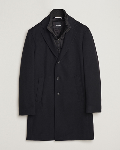 Herr | Jackor | BOSS BLACK | Hyde Wool Bib Coat Black