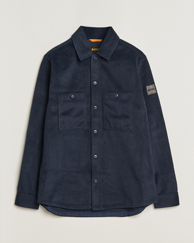Herr | Skjortjackor | BOSS ORANGE | Locky Overshirt Dark Blue