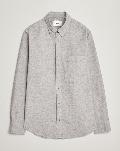 Herr | NN07 | NN07 | Cohen Brushed Flannel Shirt Black Multi