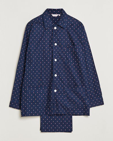 Herr | Loungewear | Derek Rose | Cotton Pyjama Set Navy