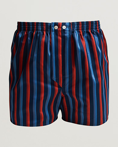 Herr | Derek Rose | Derek Rose | Classic Fit Striped Cotton Boxer Shorts Multi