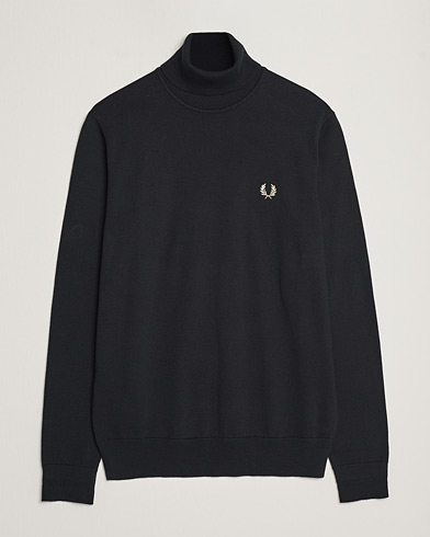 Herr | Fred Perry | Fred Perry | Knitted Rollneck Jumper Black