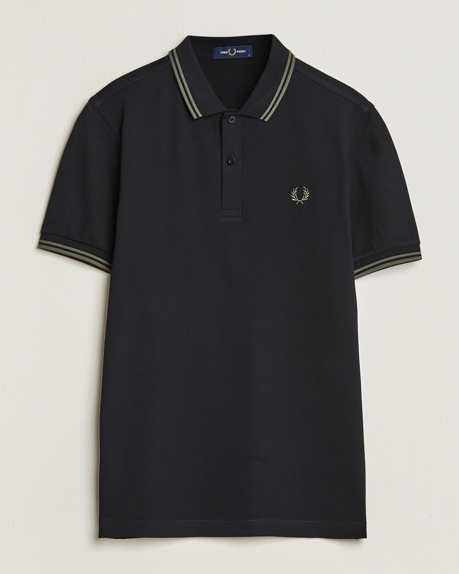 Fred Perry Twin Tipped Polo Shirt Black – Svart